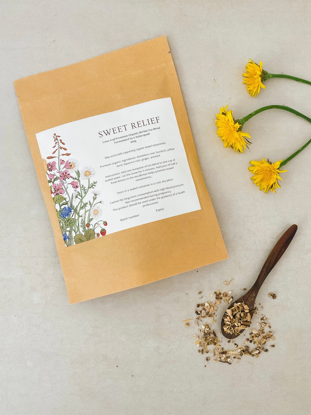 Sweet Relief Premium Organic Tea Blend